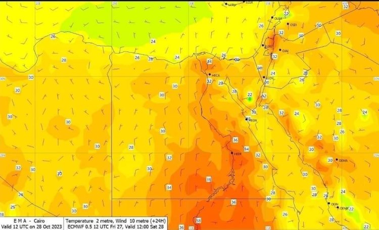 الارصاد إرتفاع في درجات الحرارة يصاحبه سيول في هذه المحافظة