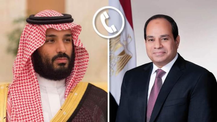 السيد الرئيس عبد الفتاح السيسي يتلقي اتصالا هاتفياً من ولي العهد السعودي محمد بن سلمان