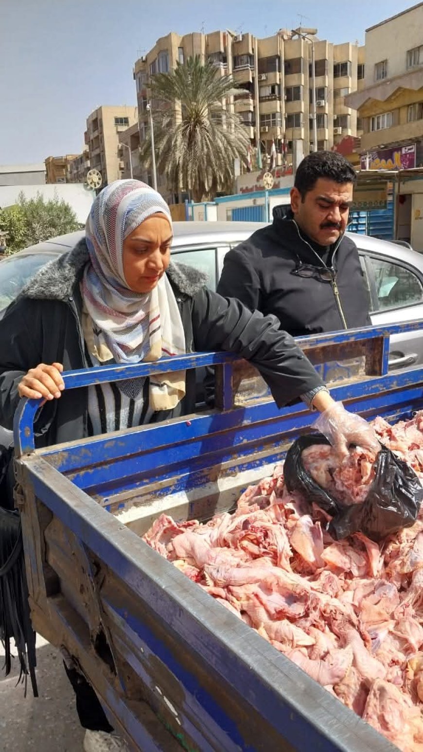 ضبط 13  طن لحوم ودواجن غير صالحة للاستهلاك الآدمي بمحافظة الجيزة